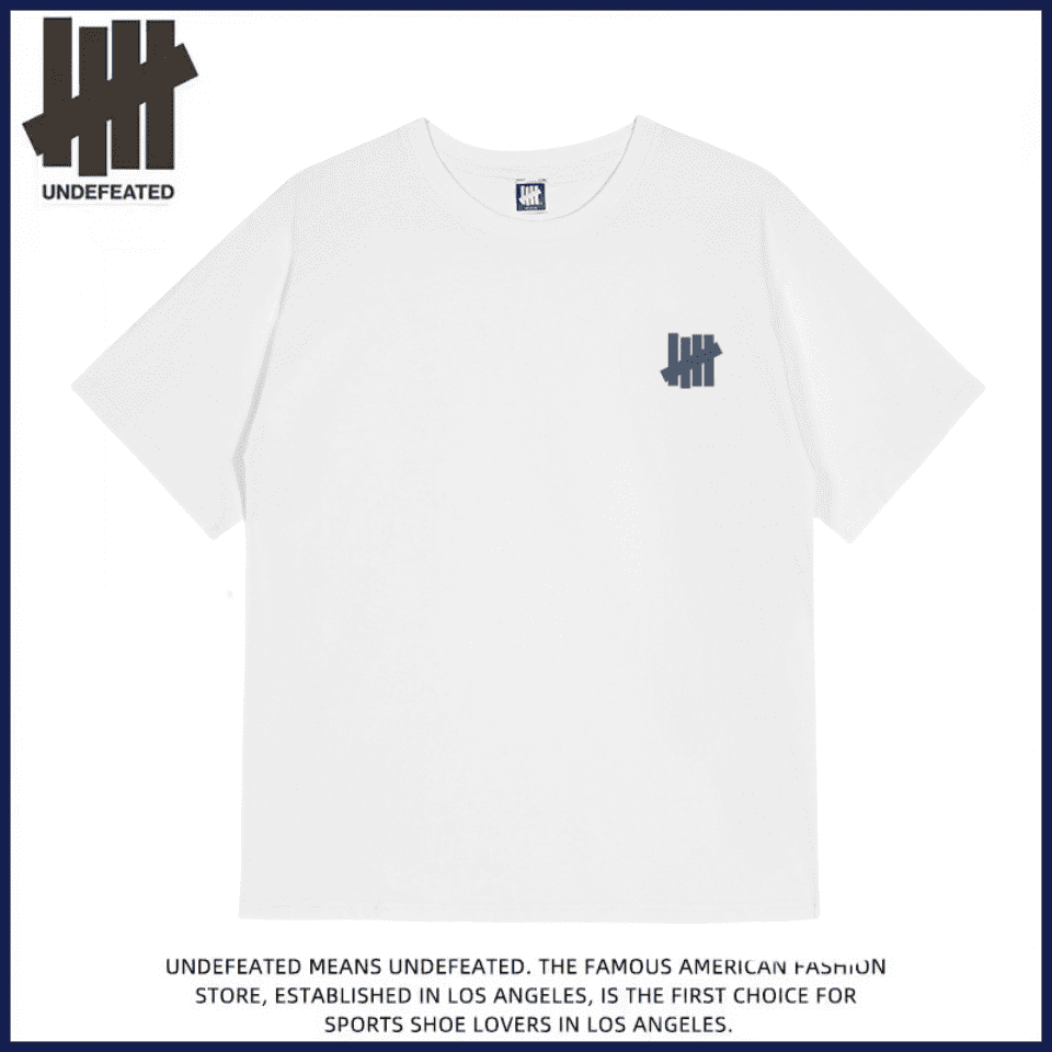 Undefeated Five Bars Letter Print Tee