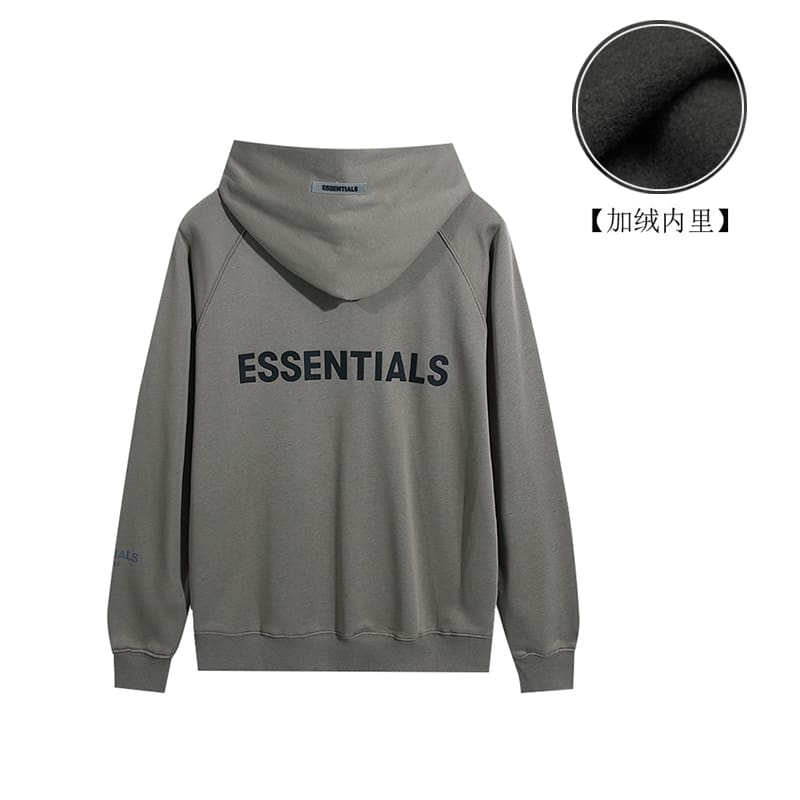 Fog Essentials Back Letter Zipper Coat