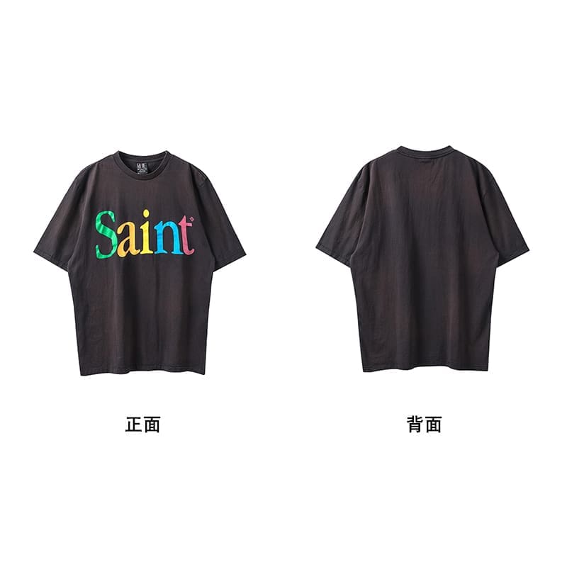 Saint Michael Vintage Short-Sleeved T-Shirt European Hip Hop Niche Style