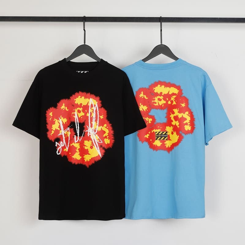 Denim Tears Flame Wood Cotton T-Shirt