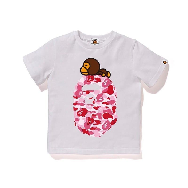 Bape Children’S Clothing Cartoon Short Sleeve Tee