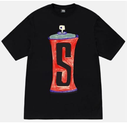 Stussy Crown Surfing Print Short Sleeve T-Shirt for Men and Women 1