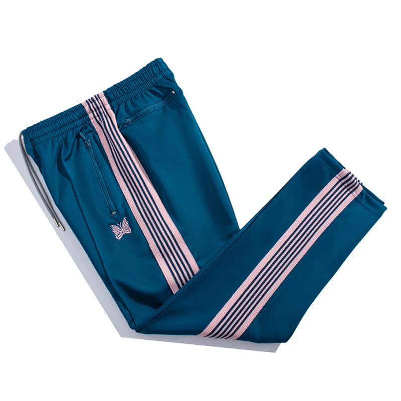 Needles Butterfly Embroidery Side Stripe Pants (Ins)