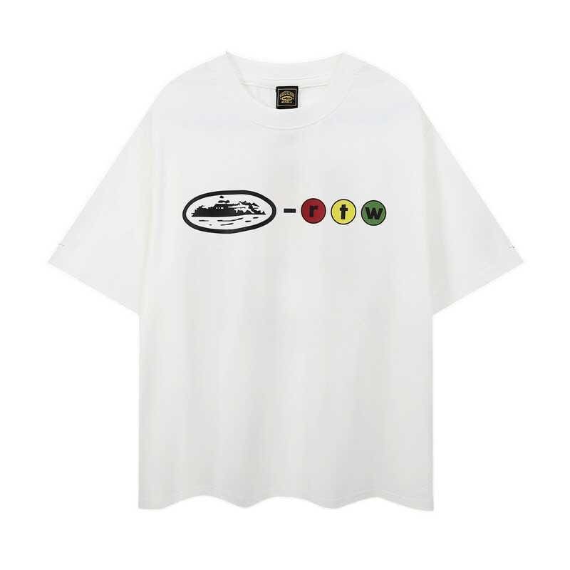 Corteiz Devil Island Letter Print Short Sleeve T-Shirt Men’s Street Fashion Casual Crew Neck