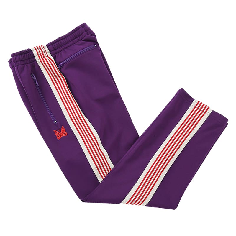 Needles Butterfly Embroidery Side Stripe Pants (Ins)