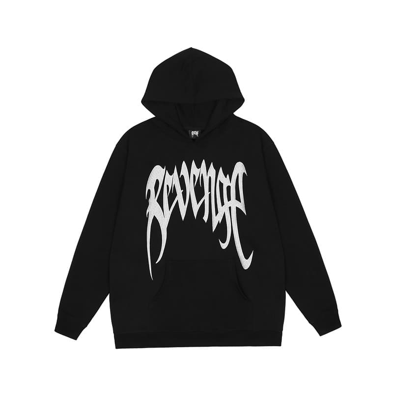 Revenge Embroidered Logo Hoodie