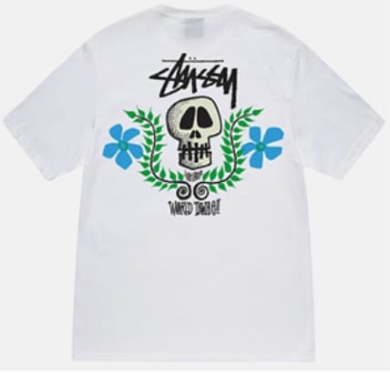 Stussy Crown Surfing Print Short Sleeve T-Shirt for Men and Women 1