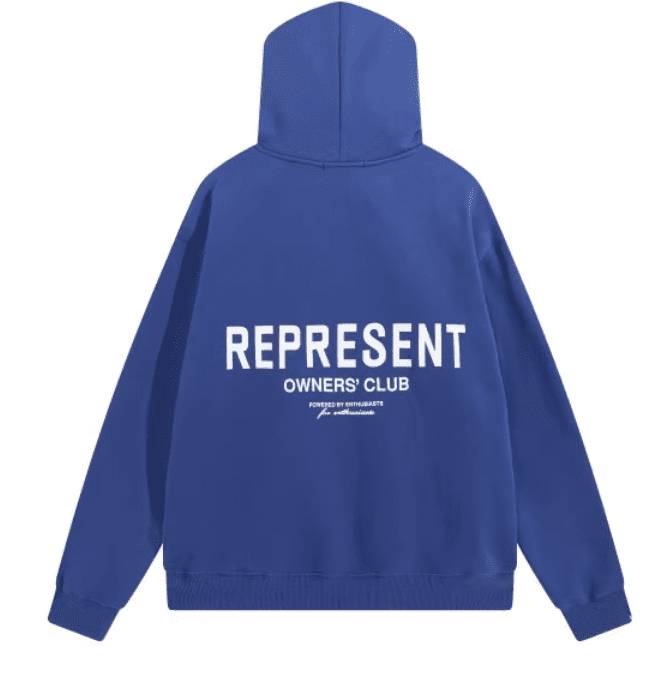 Represent Classic Letter Print Brushed Hoodie for Men and Women