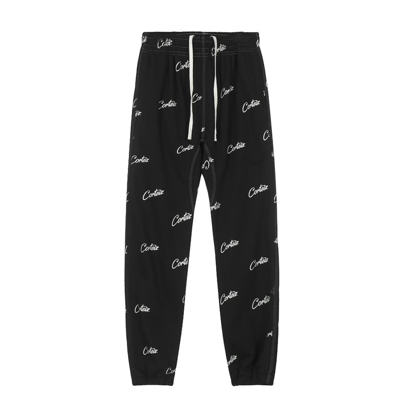 Corteiz Devil Island Letter Print Sweatpants