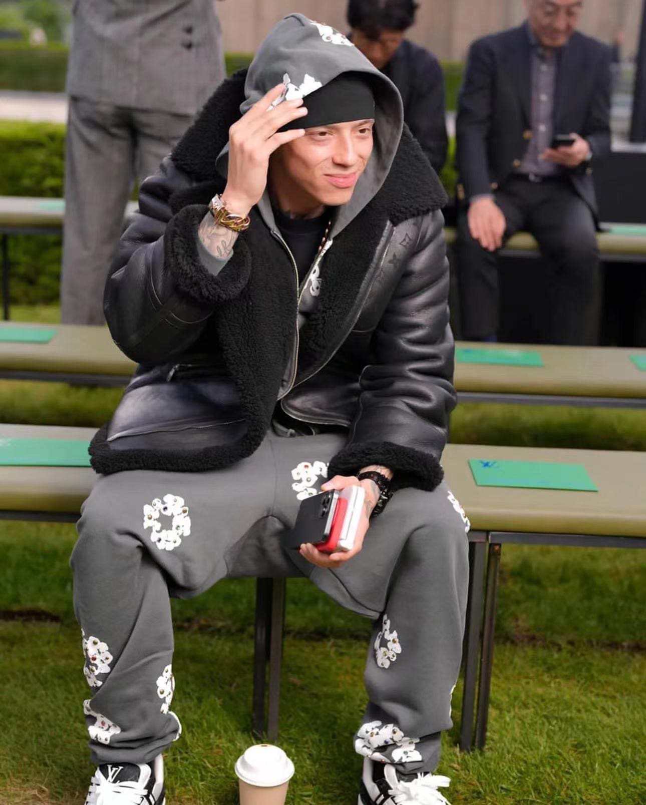 Denim Tears Rhinestone Wreath Hoodie