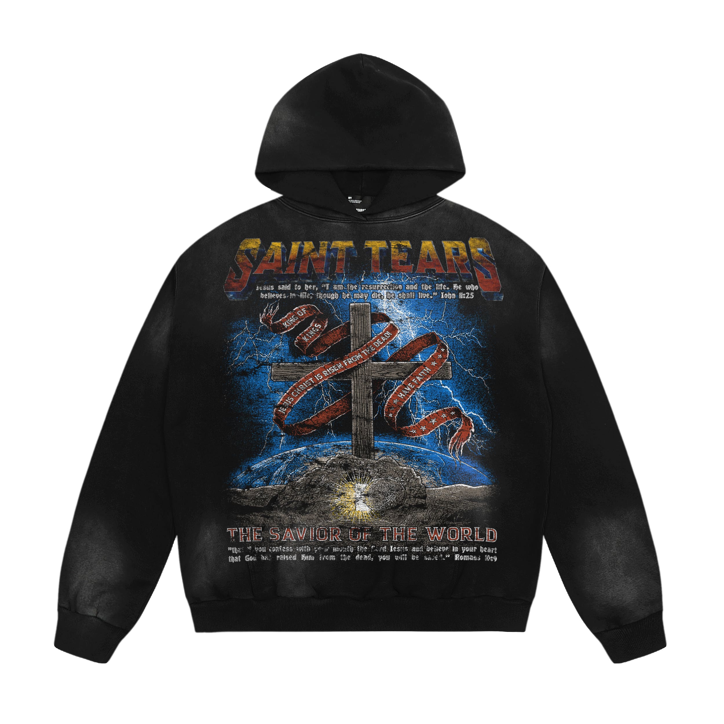 Saint Michael Washed-Out Vintage Hoodie 1