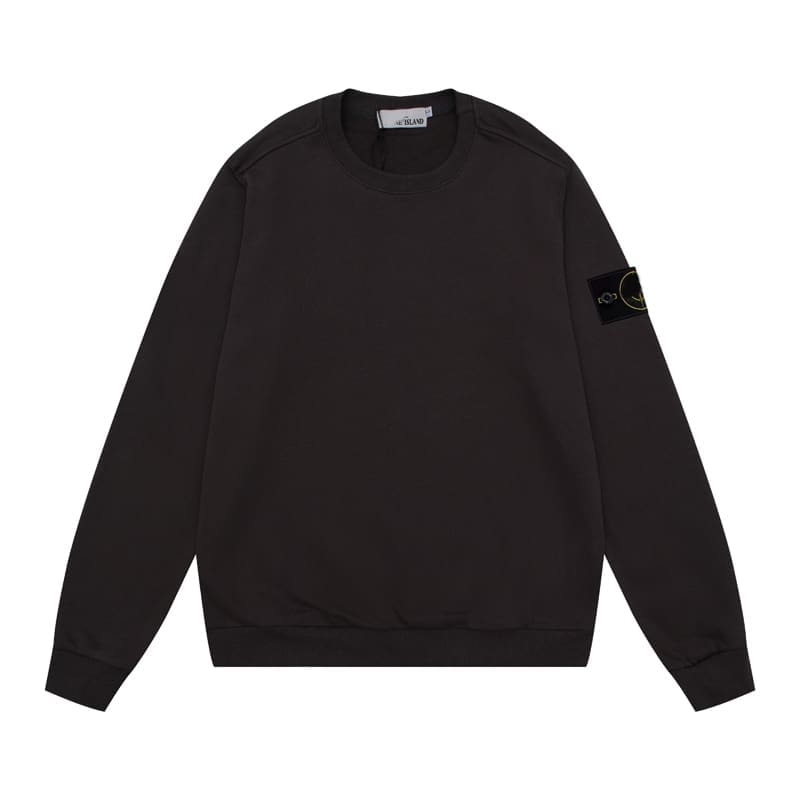 Cross-border Stone classic armband solid color round neck Men’s Women’s pullover basic style must be selected for entering the island Classic