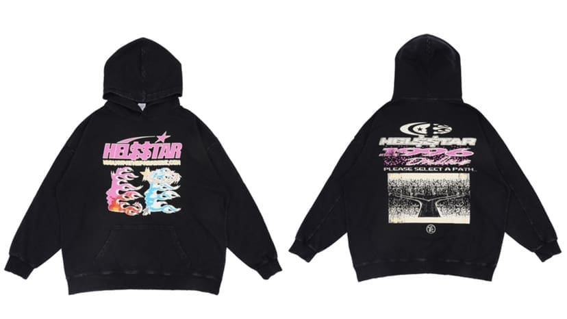 H*lst*r letter print high street hoodie