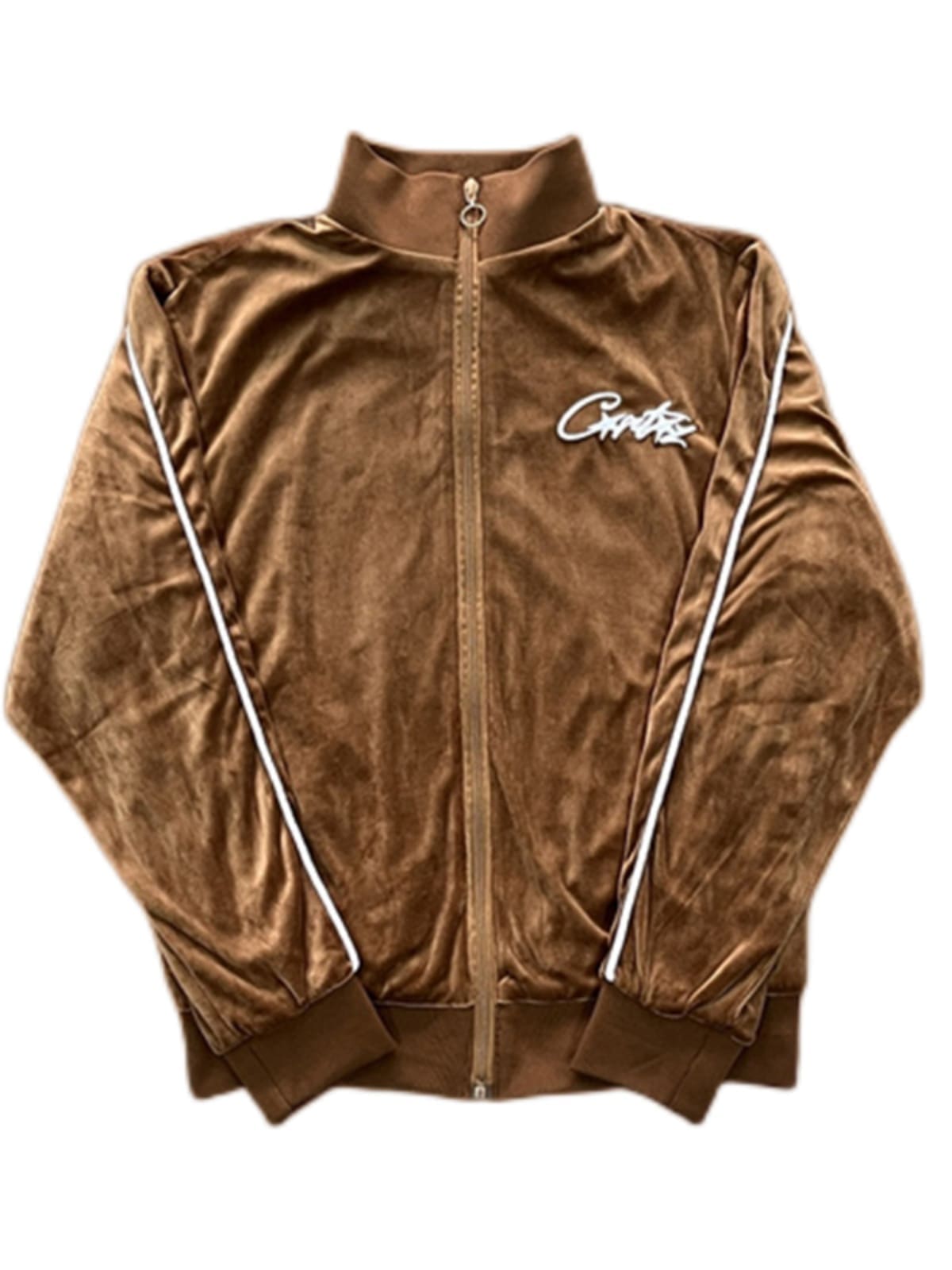 Corteiz Velvet Track Set with Embroidered Letter Zipper