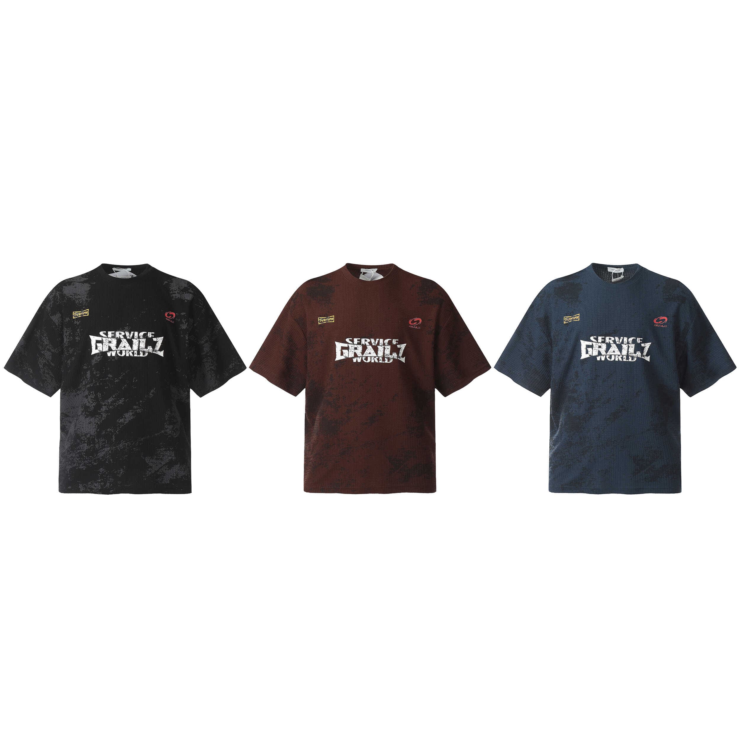 Grailz 24Ss Bajia Style Wash Cement T-Shirt