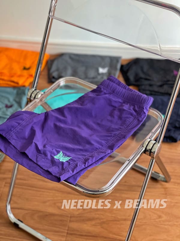 Needles Butterfly Embroidery Shorts
