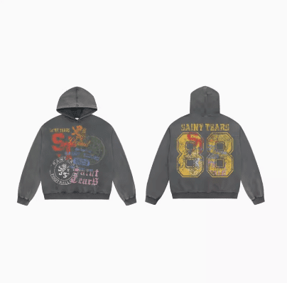 Saint Michael Washed-Out Vintage Hoodie
