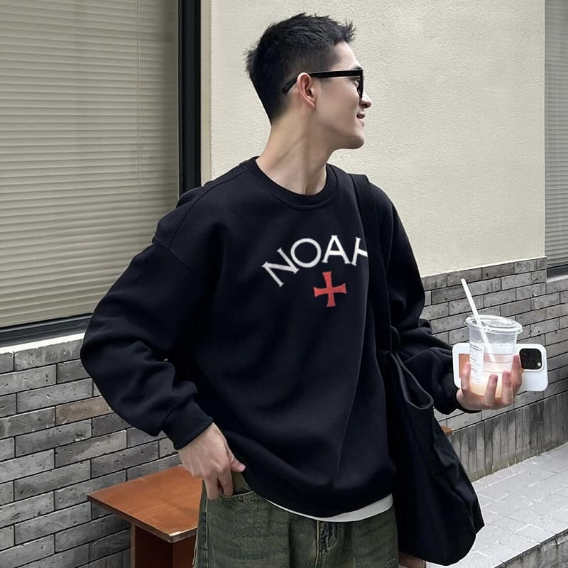 Noah Trach Cross Velvet Sweater