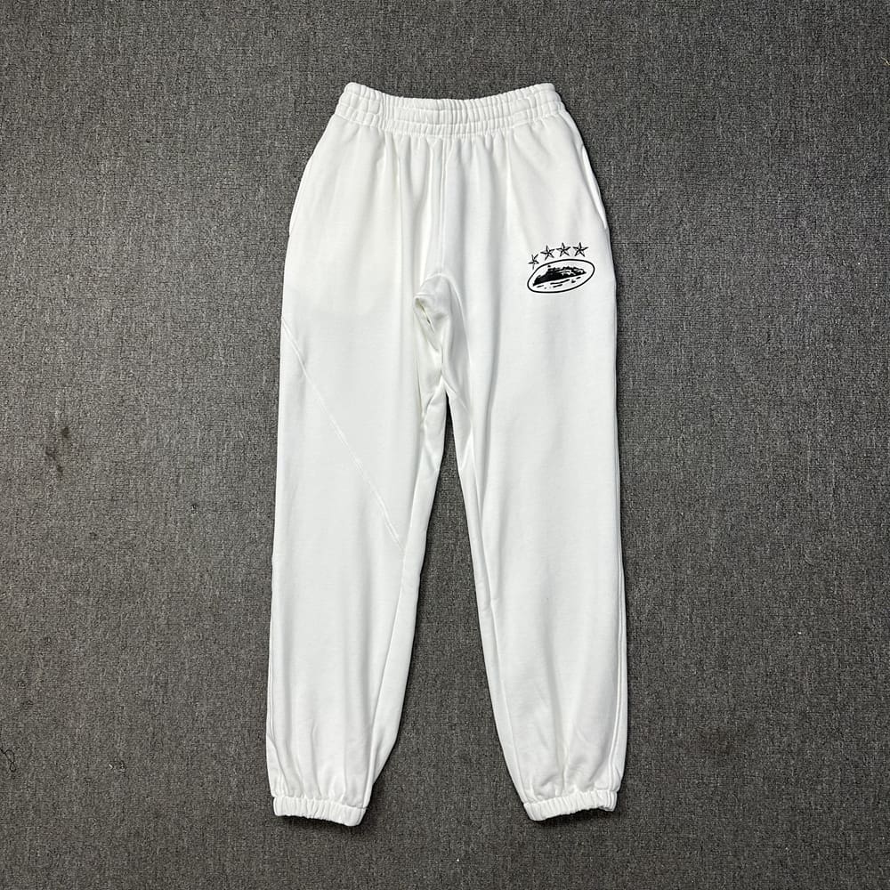 Corteiz Devil Island Star Print Velvet Padded Hoodie and Trousers Suit