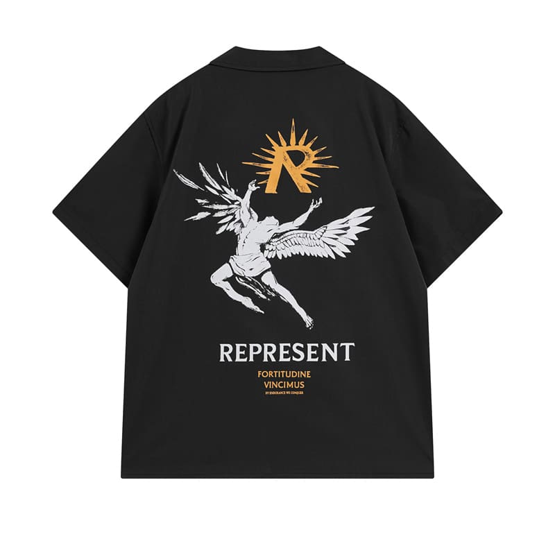 Represent Sun Wing Figure Print High Street Casual Shorts Set