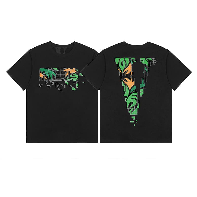VLONE FOG 999 Juice WRLD Butterfly Print Large V Short Sleeve T-Shirt