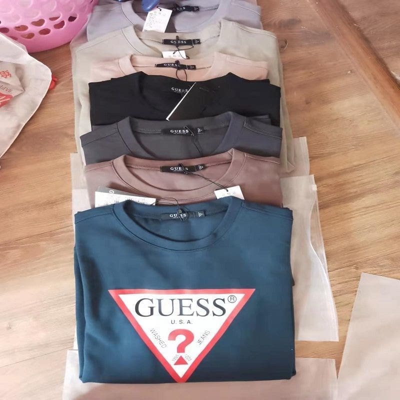 Guess New Round Neck Long Sleeve Printed Casual Sweater for Men