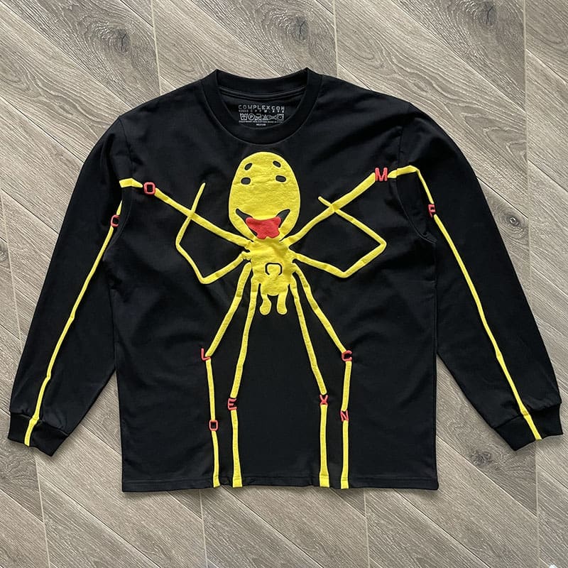 cpfm.xyz splash-ink smiley F**e spider tee