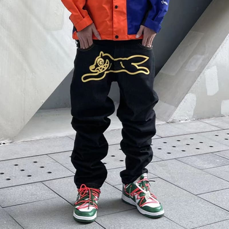 Ma Siwei Bbc Flying Dog Denim Jeans