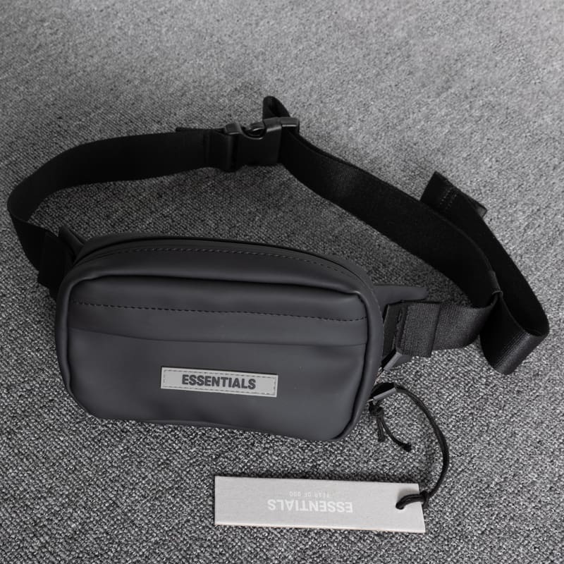 FOG Leather Belt Bag Mobile Phone Chest Bag for Men and Women