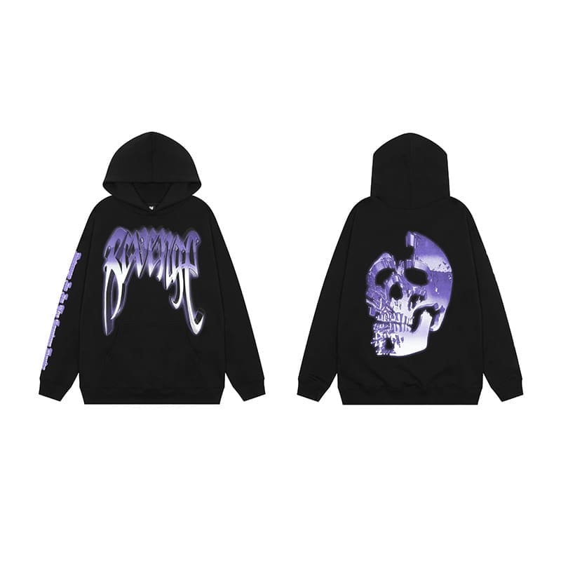 Revenge Keel Smoke Skull Hoodie