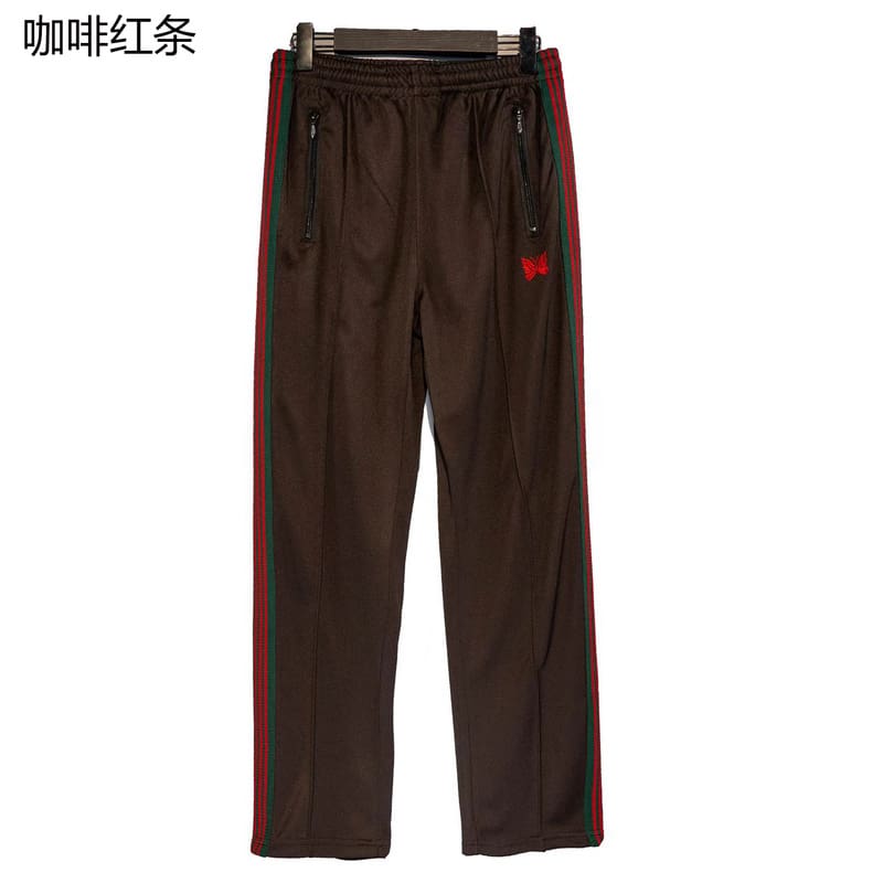 Needles Butterfly Embroidery Side Stripe Pants (Style 3)