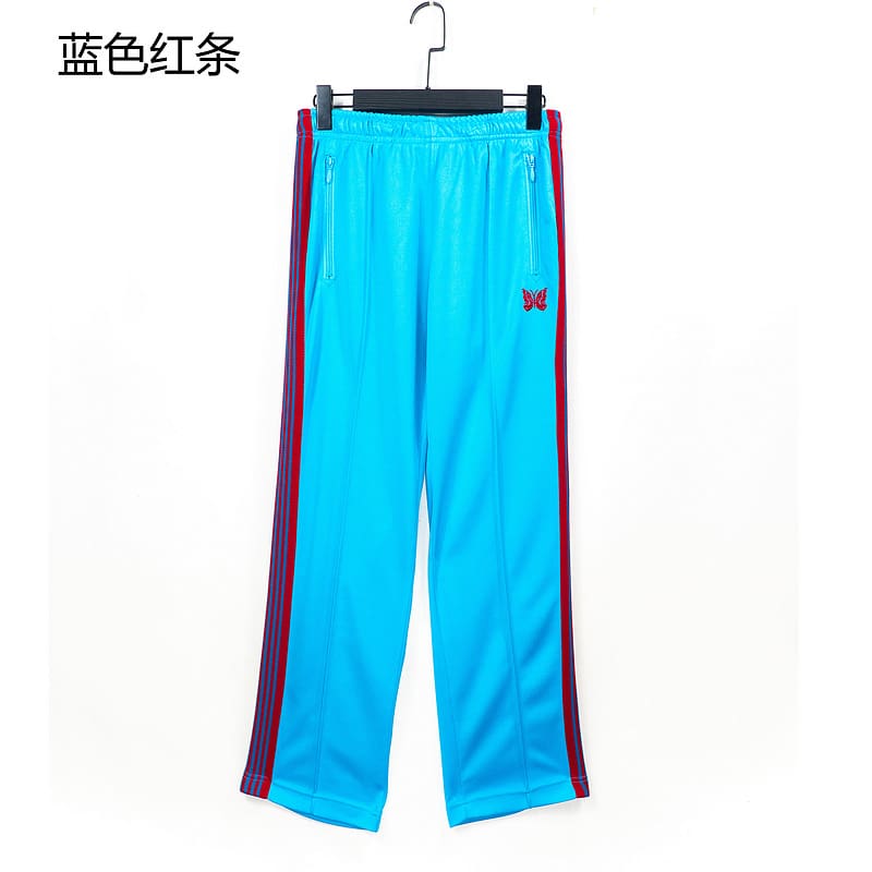 Needles Butterfly Embroidery Side Stripe Pants (Style 3)