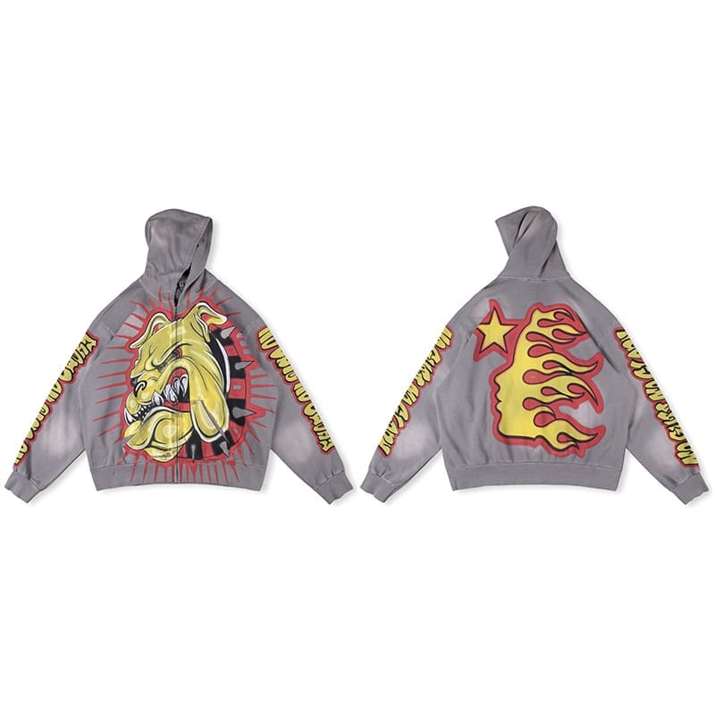 H*lst*r studios marble tie-dye hoodie