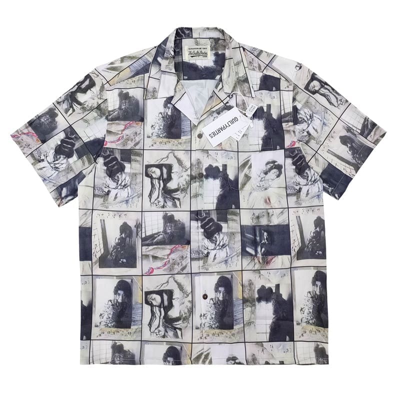 Wacko Maria Full Print Graffiti Short Sleeve Shirt