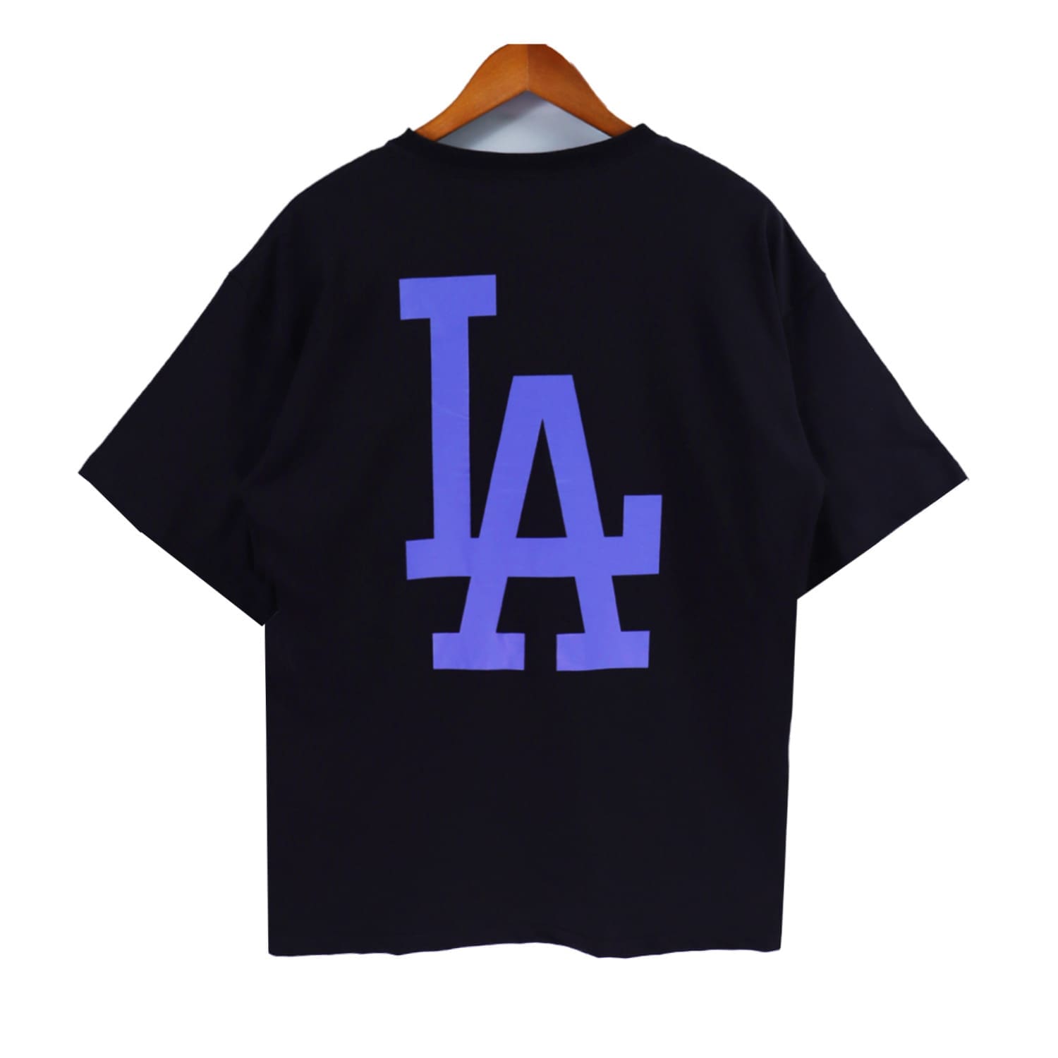 Eric Emanuel LA Letter Print Cotton Double Yarn T-Shirt for Men and Women