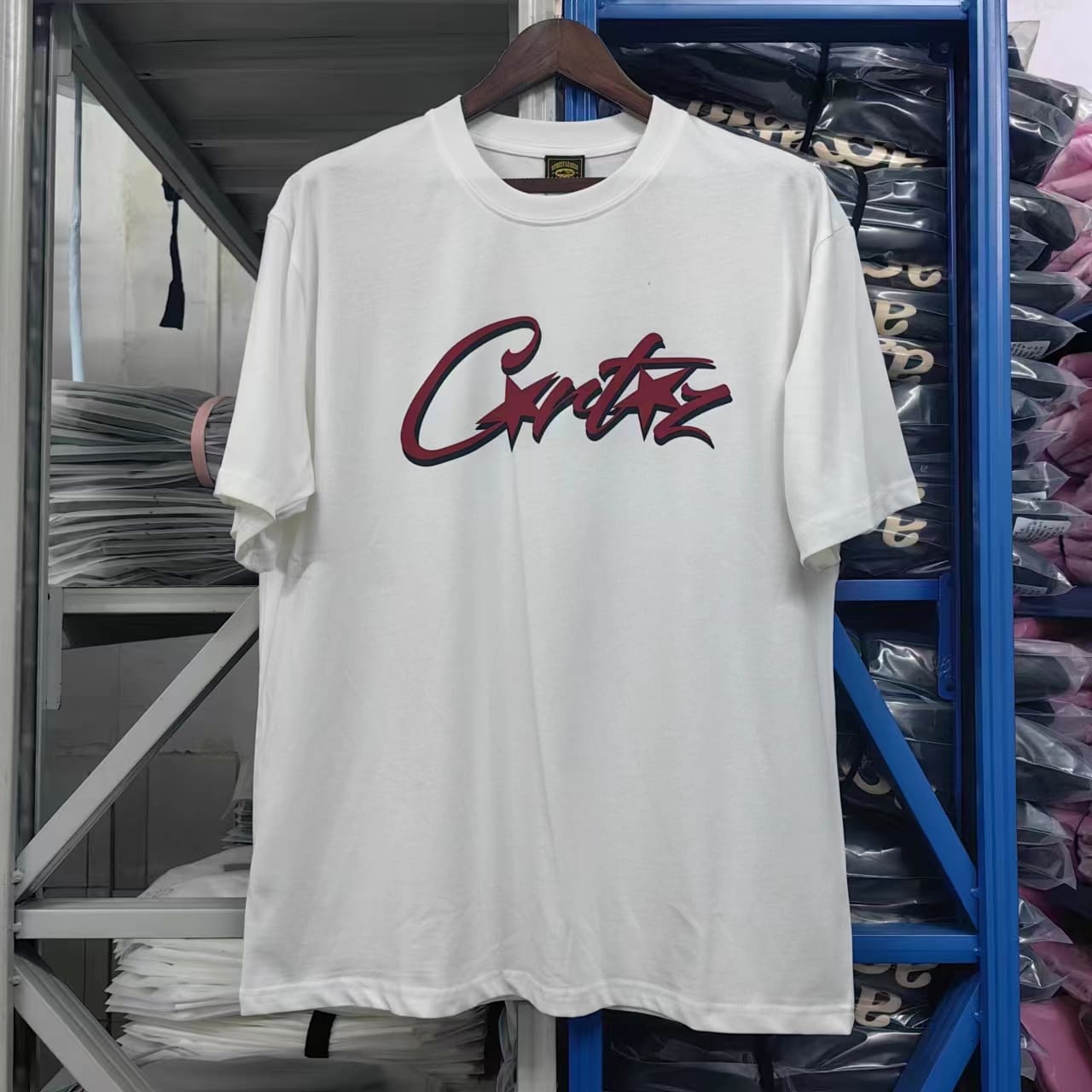 Corteiz Devil Island Printed Cotton Short Sleeve T-Shirt for Men and Women