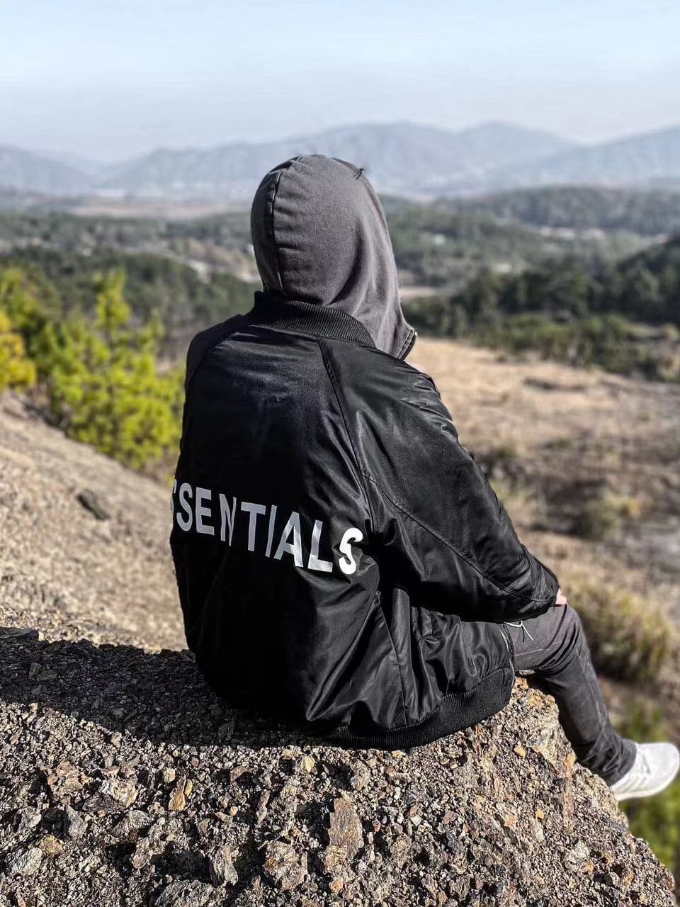 Fog Fear Of God Essentials Double Line Cotton Jacket