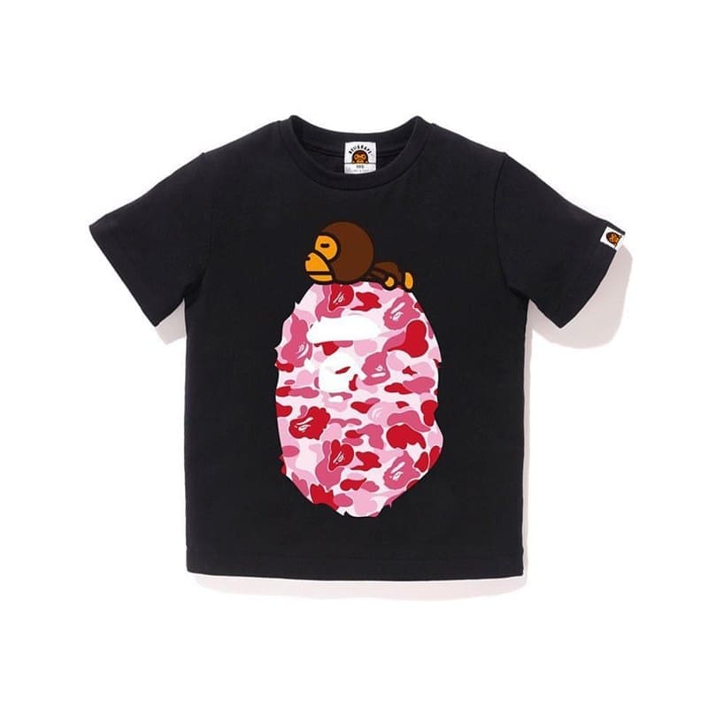 Bape Children’S Clothing Cartoon Camouflage Tee