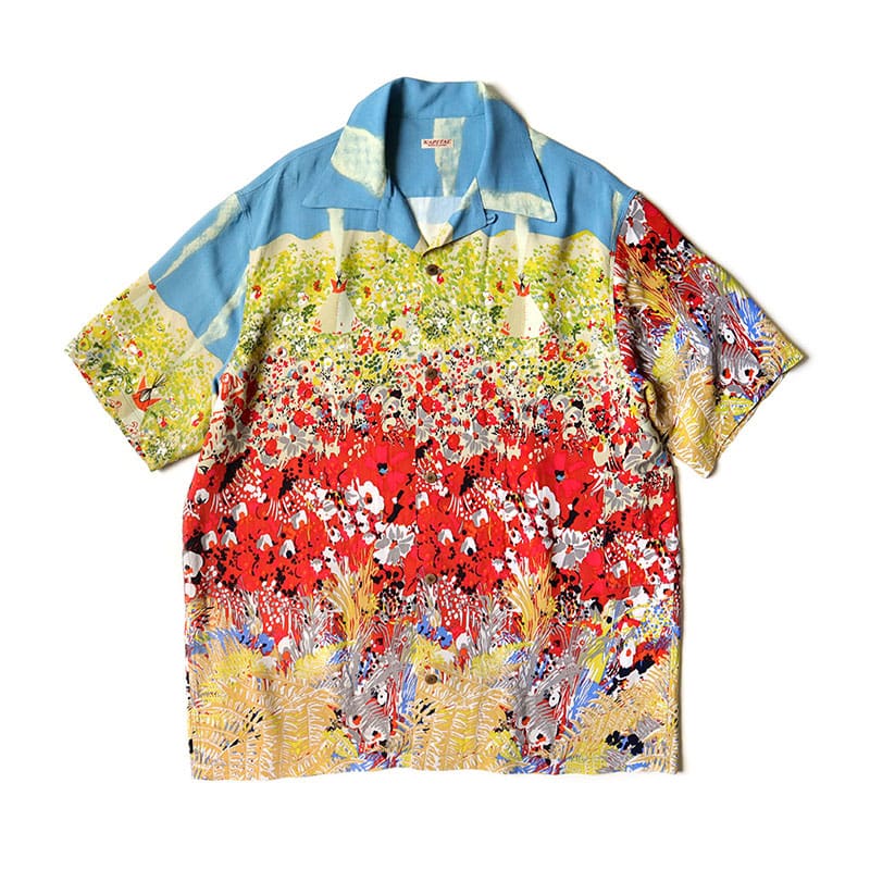 Kapital Pingtian Hehong Floral Print Casual Shirt
