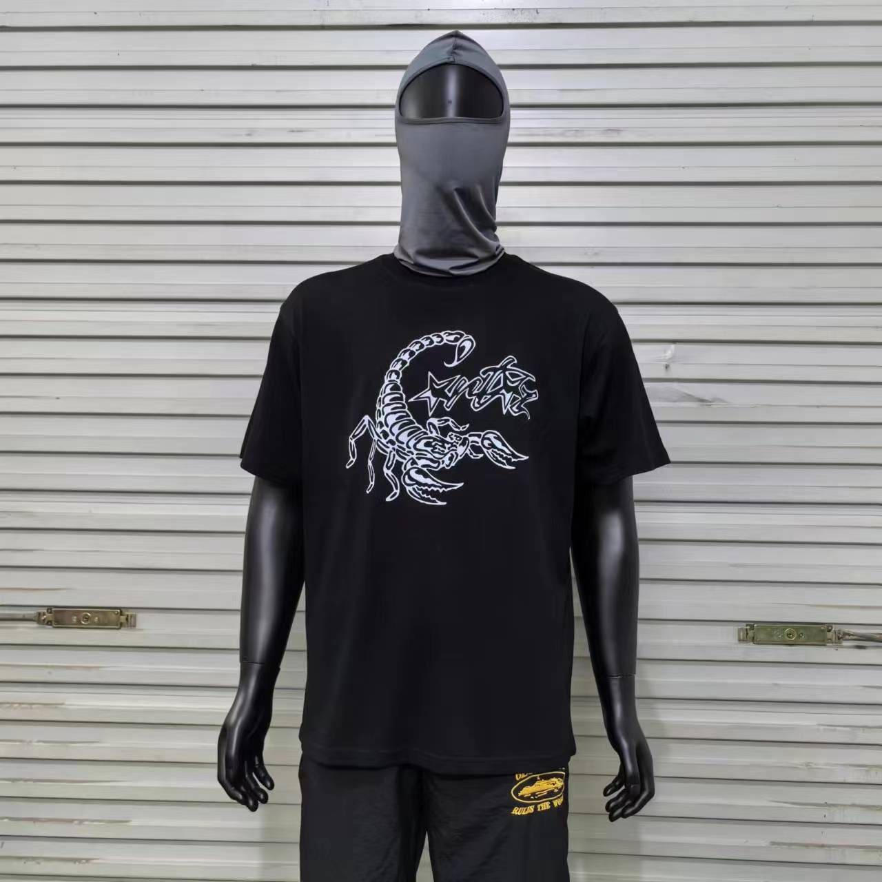 Corteiz Scorpion Print Loose Casual Round Neck T-Shirt for Men