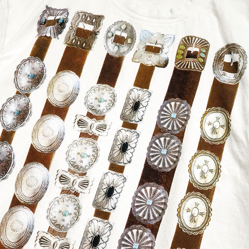 Kapital24Ss Hitian Hehong Metallic Belt Short Sleeve