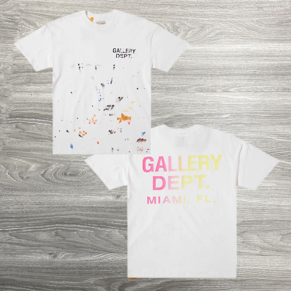 Gallery Dept Vintage Color Paint-Splash T-Shirt