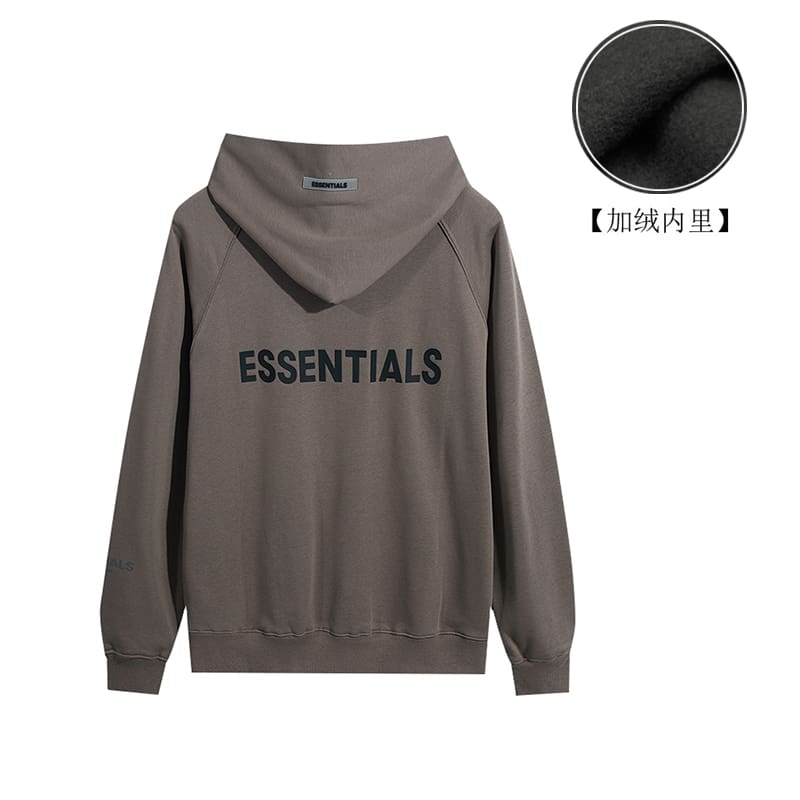 Fog Essentials Back Letter Zipper Coat