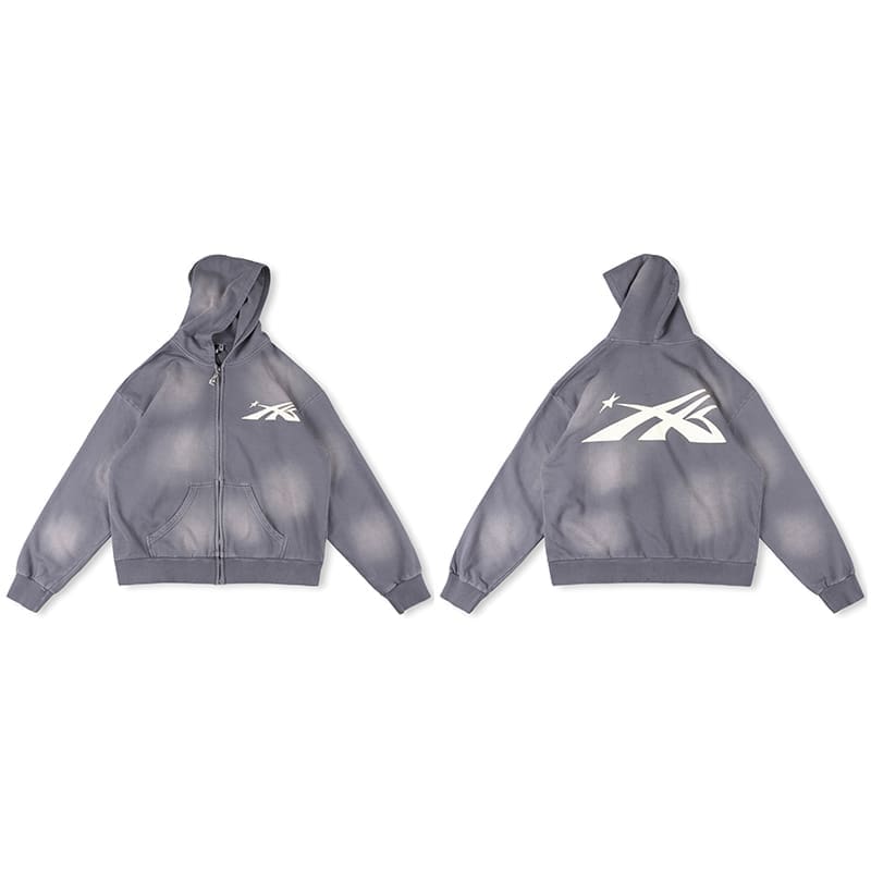 H*lst*r studios marble tie-dye hoodie