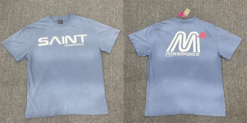 Saint Michael Distressed Retro Washed Vintage T-Shirt Fashion Collection