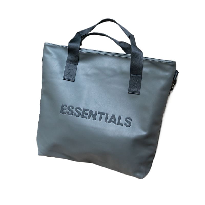 ESSENTIALS Tote Bag Soft Leather Shoulder Bag FOG Computer Handbag for Men and Women