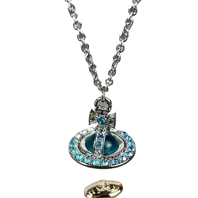 Vivienne Westwood Earth Planet Necklace Luxury French Clavicle Chain