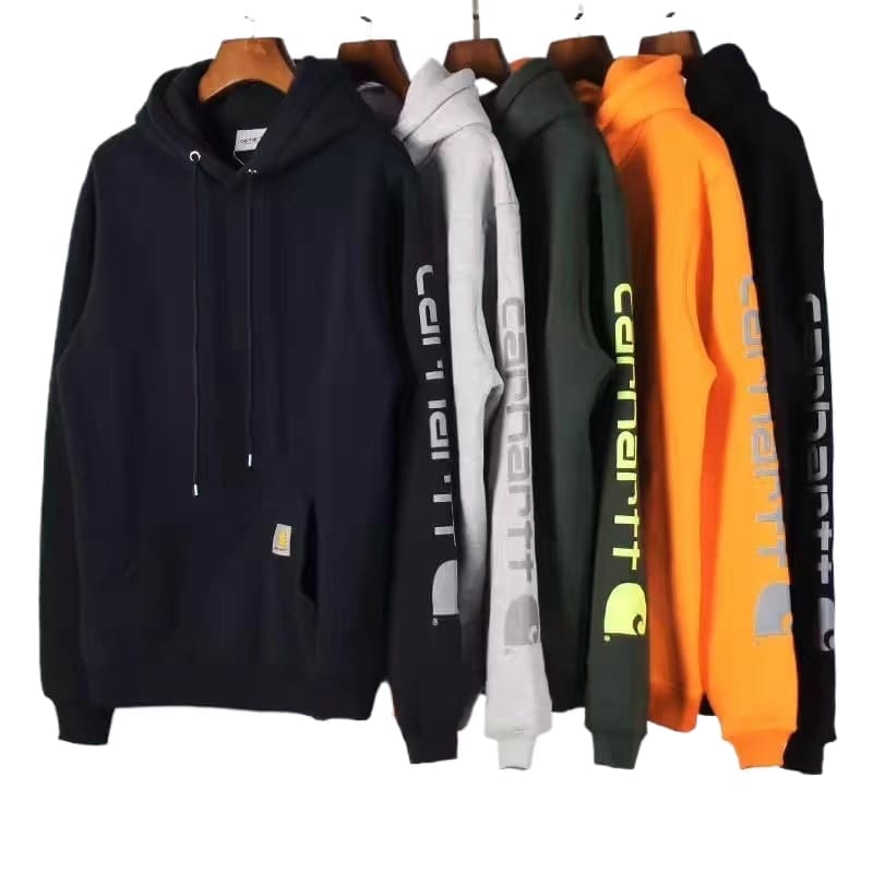 Kaha Kirin Hooded Sweater Reflective Print Fleece-Lined Hoodie