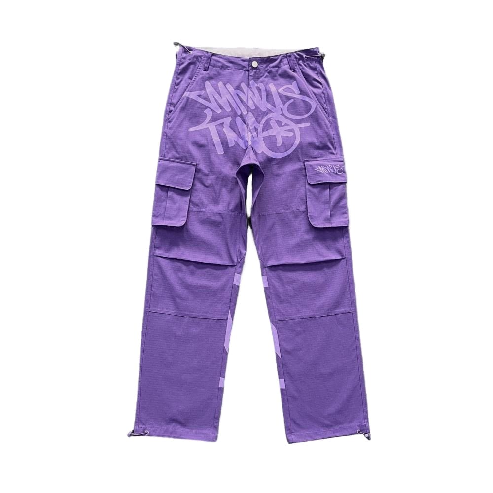 Minus Two Cargo Pants Casual Straight-Leg Loose Fit Hip Hop Star Style K