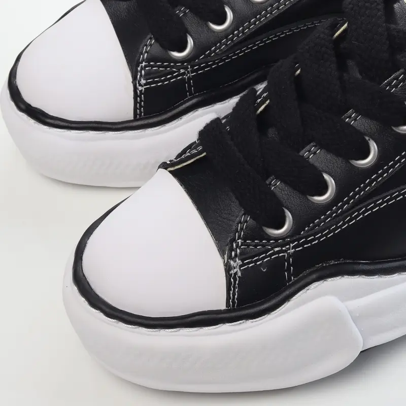 mmy Ma*s*n miharayasuhiro wayne original sole leather low sneaker grwy a